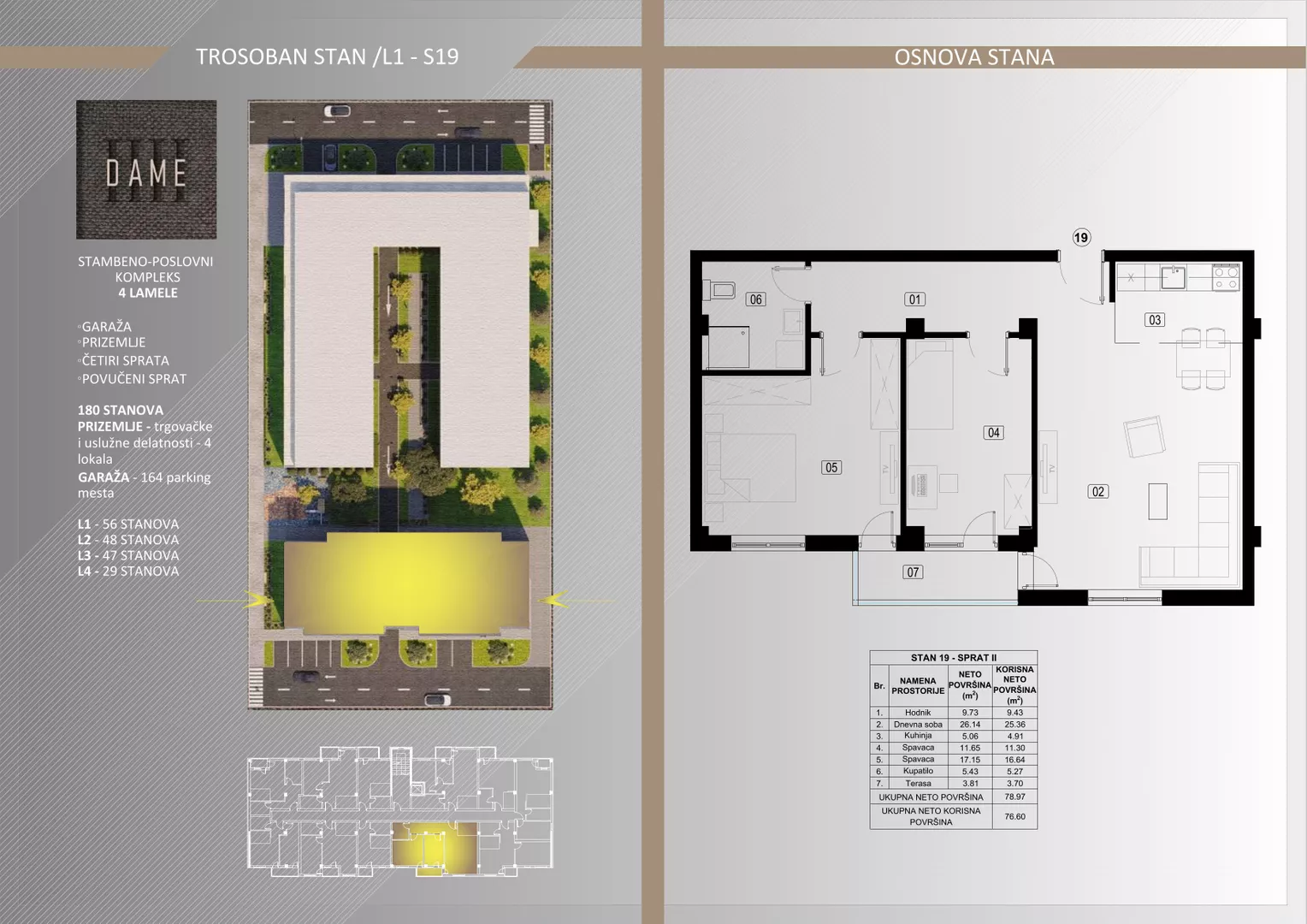 Trosoban stan | 4zida