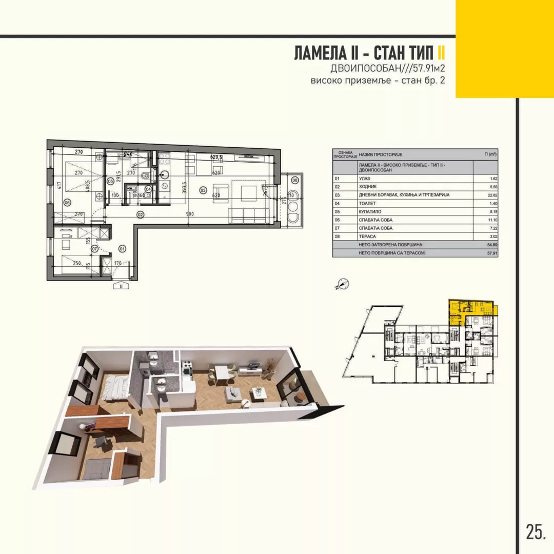 Dvosoban stan | 4zida