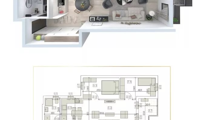 Trosoban stan | 4zida