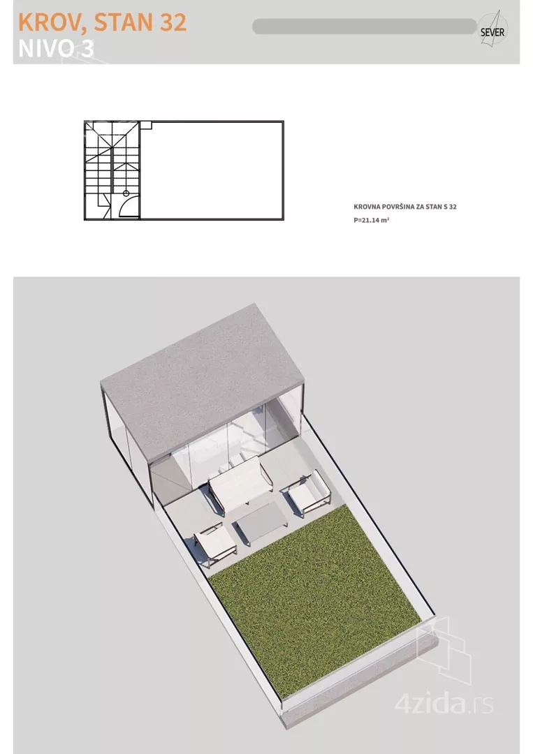 Jednoiposoban stan | 4zida