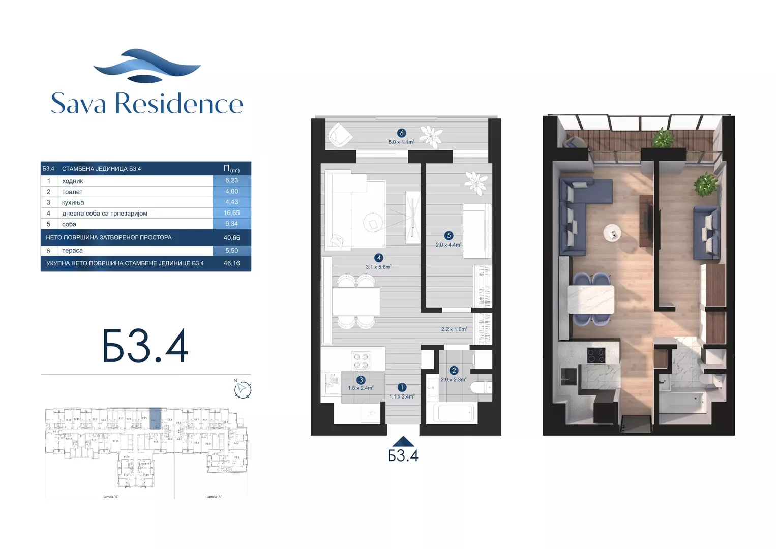 Dvosoban stan | 4zida