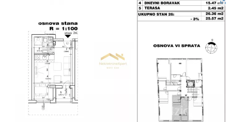 Jednosoban stan | 4zida