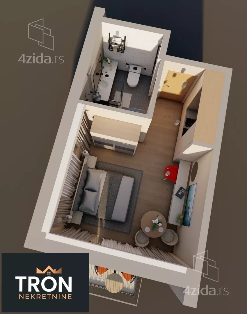 Jednosoban stan | 4zida