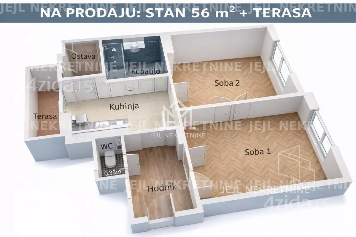 Dvosoban stan | 4zida