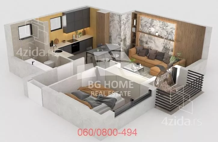 Jednoiposoban stan | 4zida