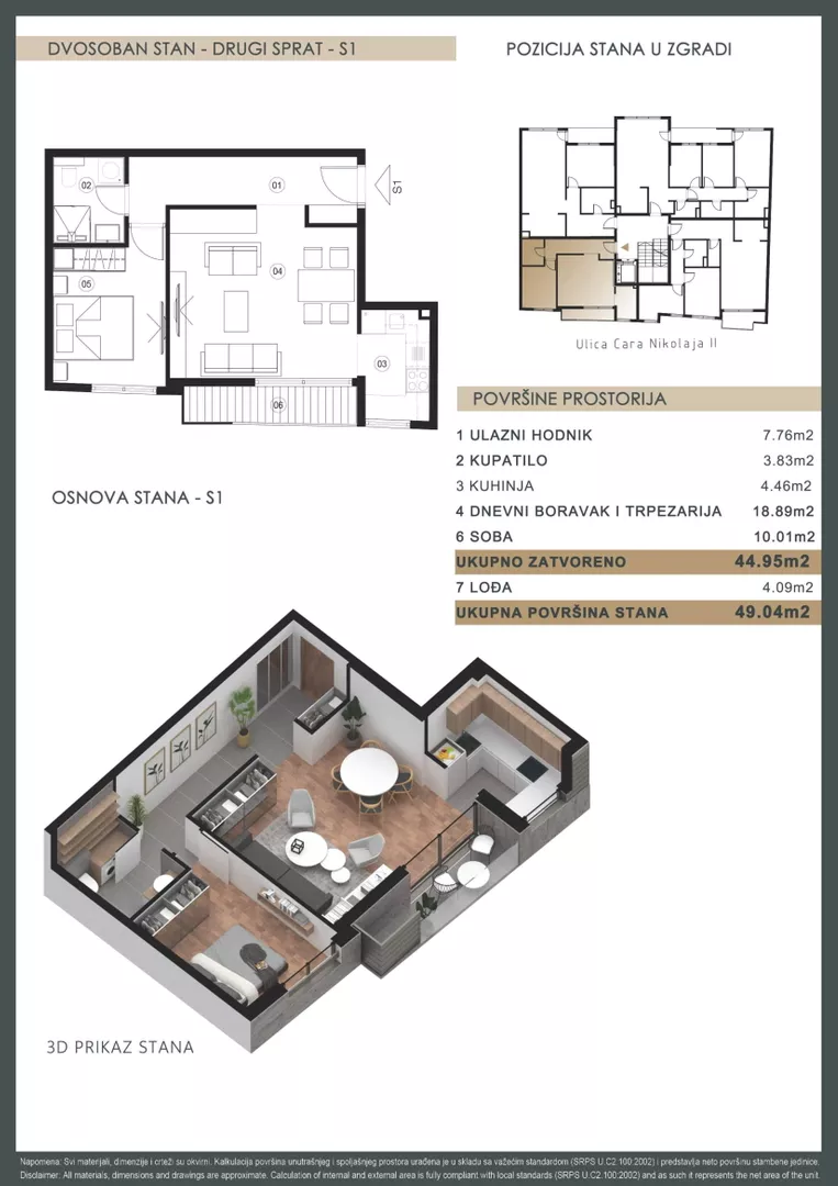 Dvosoban stan | 4zida