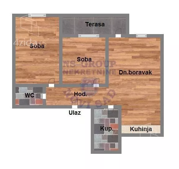 Trosoban stan | 4zida