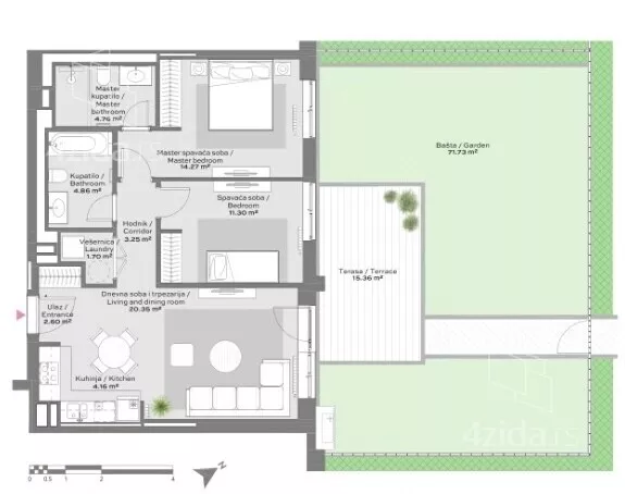Trosoban stan | 4zida