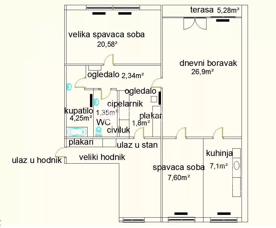 Dvoiposoban stan | 4zida