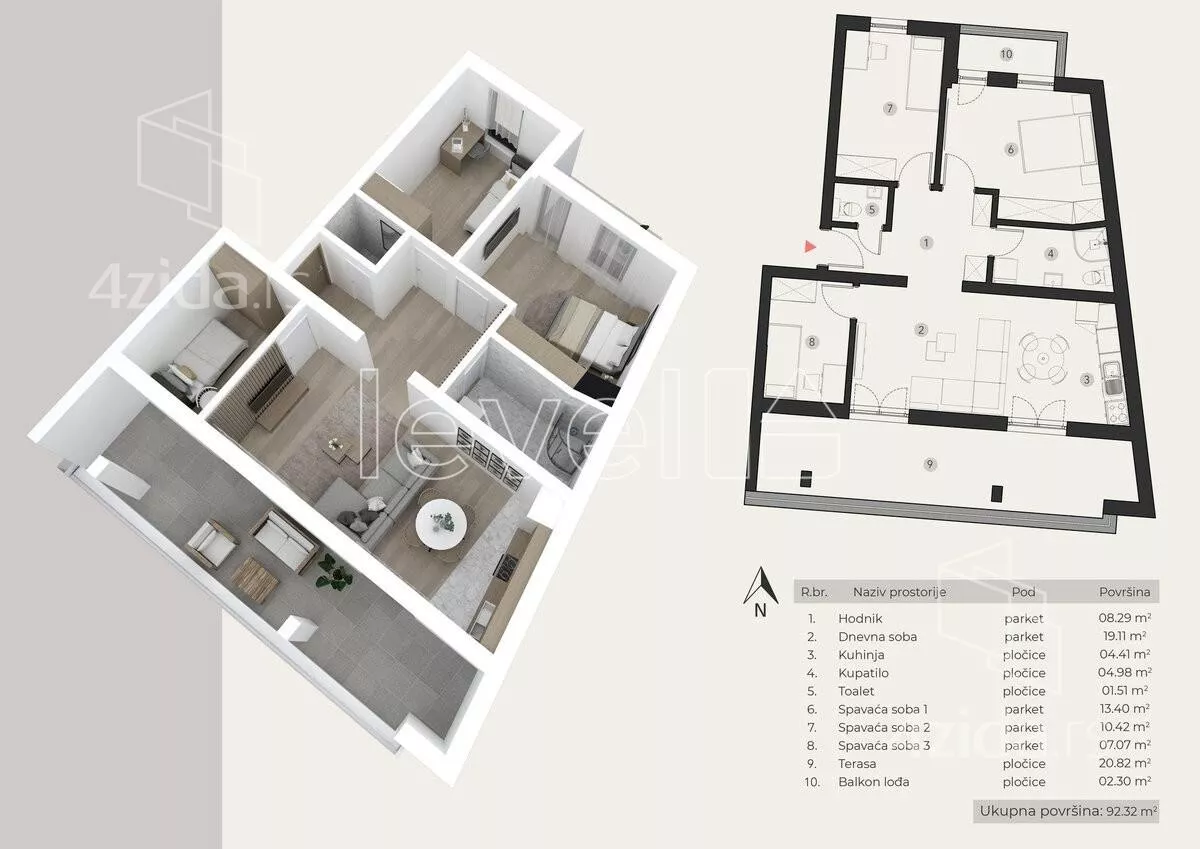 Troiposoban stan | 4zida