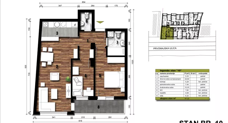 Dvoiposoban stan | 4zida
