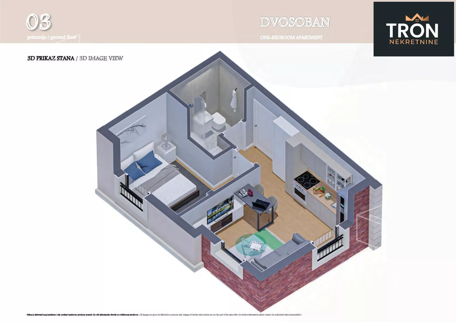 Jednosoban stan | 4zida