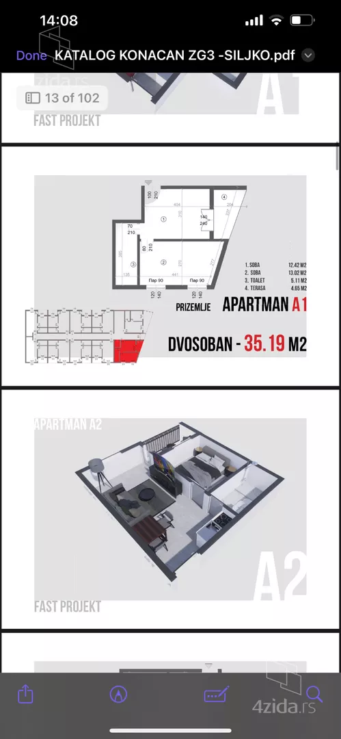 Jednosoban stan | 4zida