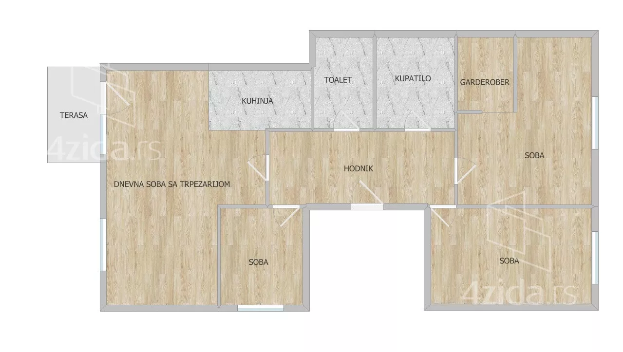 Trosoban stan | 4zida