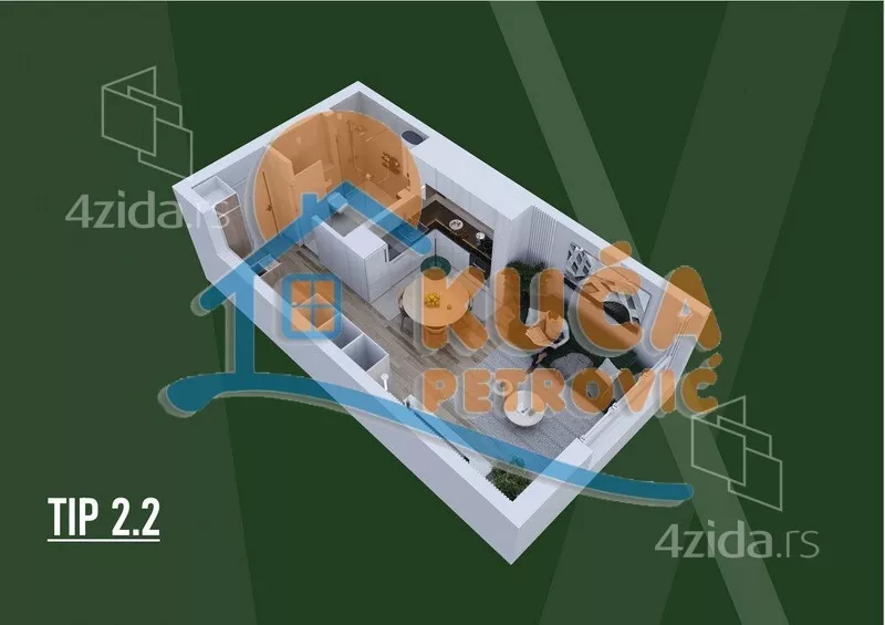 Jednosoban stan | 4zida