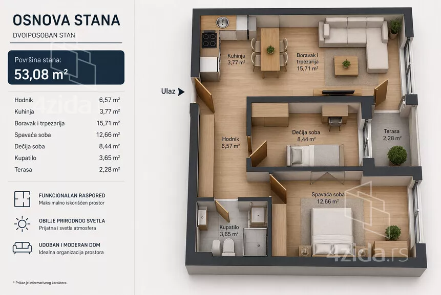 Dvoiposoban stan | 4zida