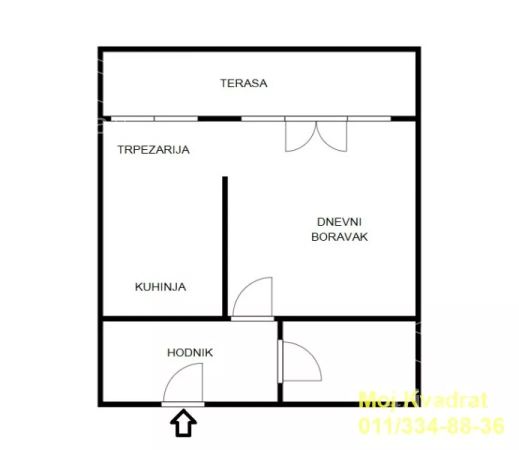 Jednosoban stan | 4zida