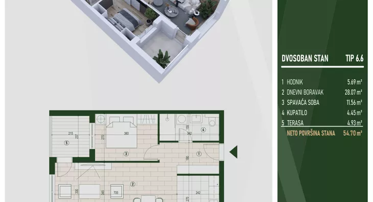 Dvosoban stan | 4zida