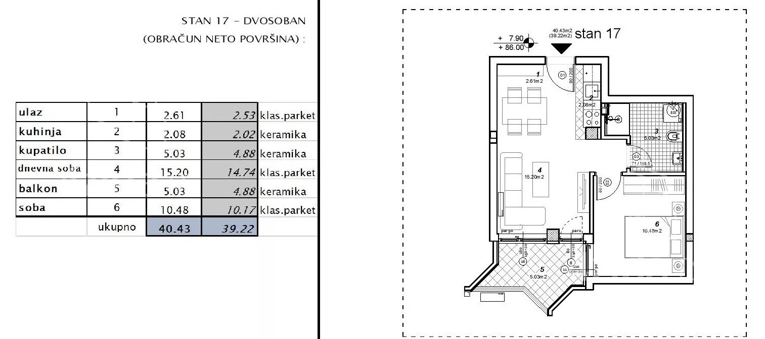 Dvosoban stan | 4zida