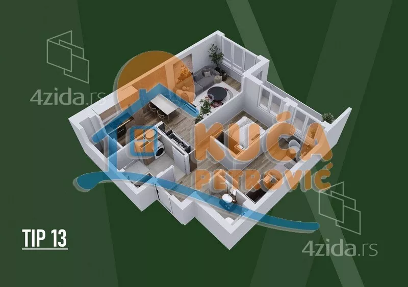 Dvoiposoban stan | 4zida