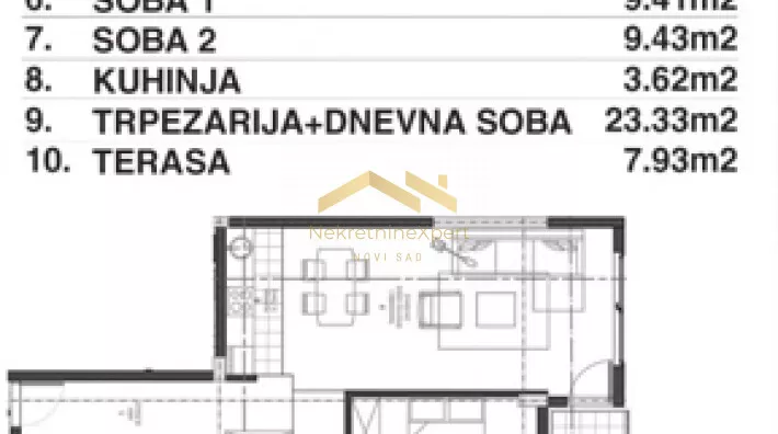 Trosoban stan | 4zida