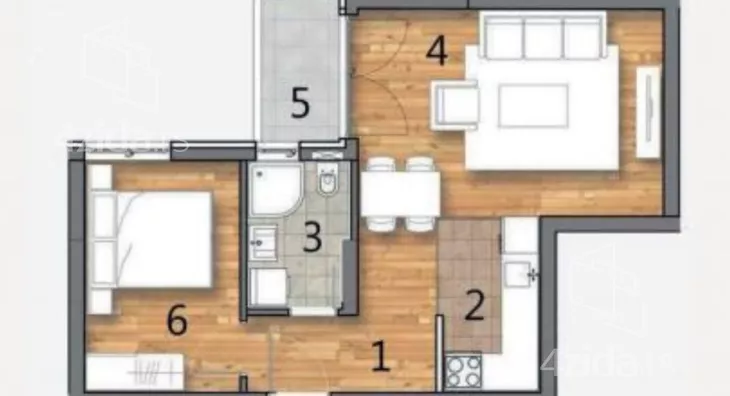 Jednoiposoban stan | 4zida