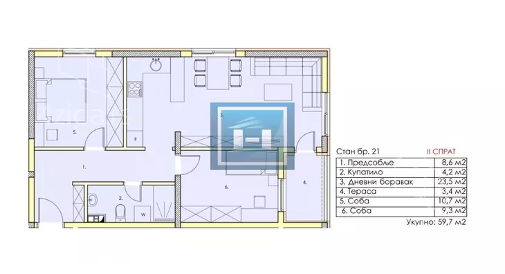 Dvoiposoban stan | 4zida
