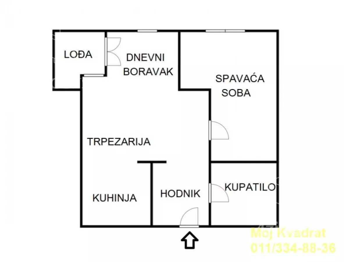 Jednoiposoban stan | 4zida