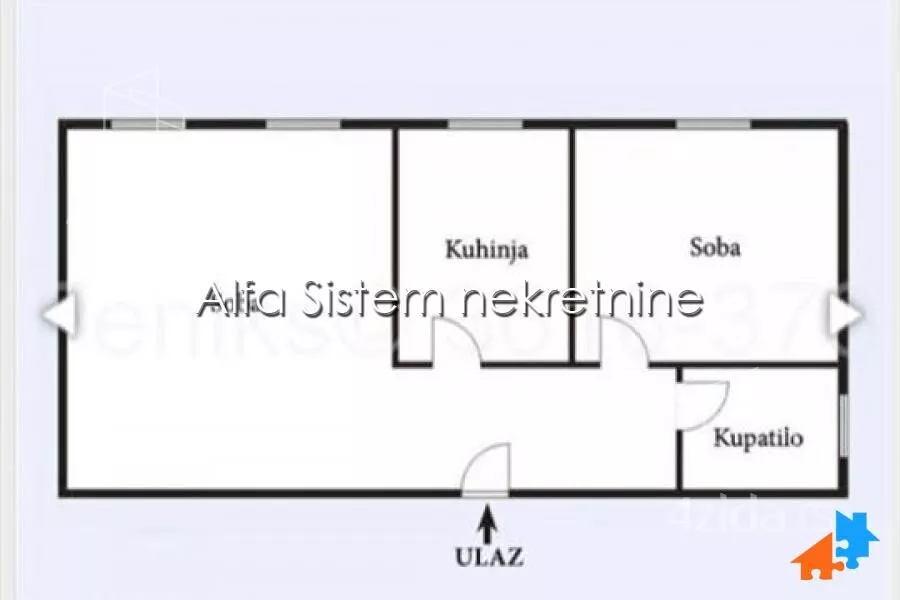 Jednoiposoban stan | 4zida