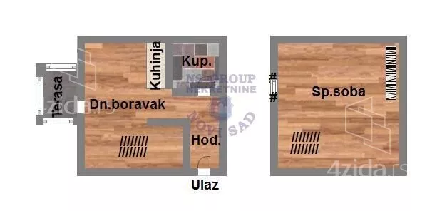 Jednoiposoban stan | 4zida