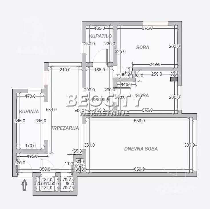 Trosoban stan | 4zida