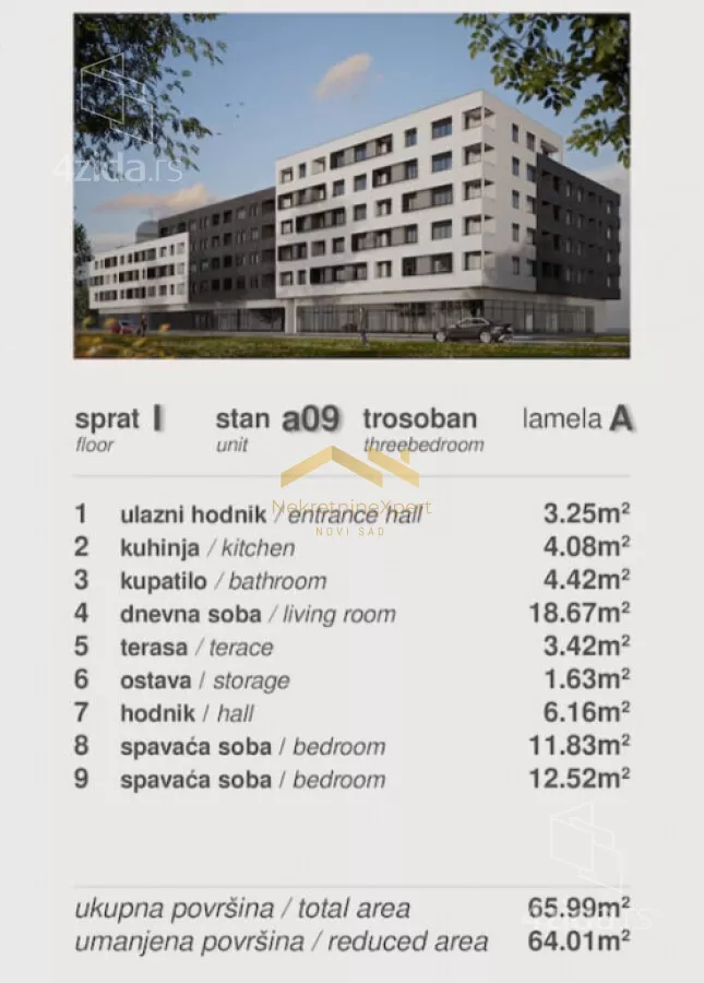 Trosoban stan | 4zida