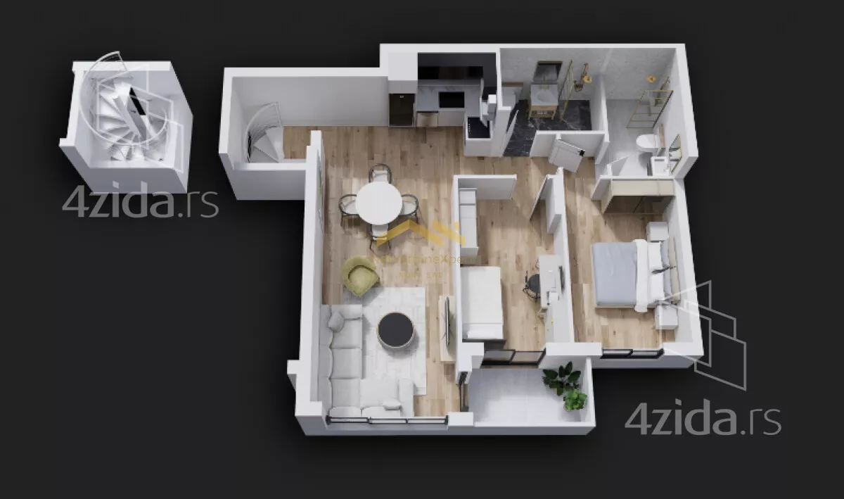 Trosoban stan | 4zida