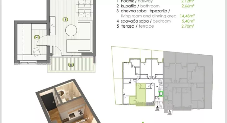 Jednosoban stan | 4zida