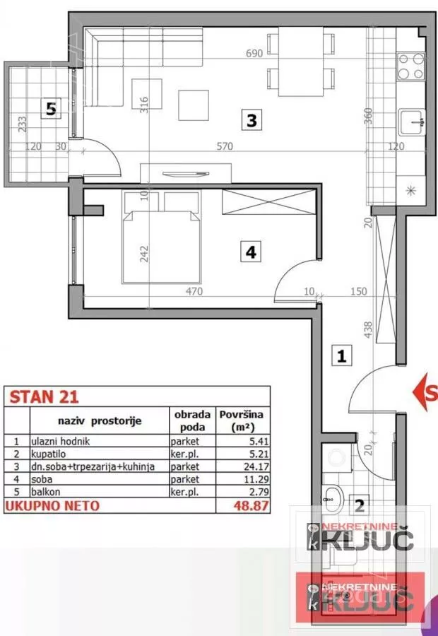 Dvosoban stan | 4zida