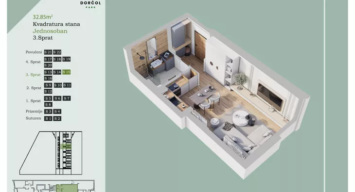 Jednosoban stan | 4zida