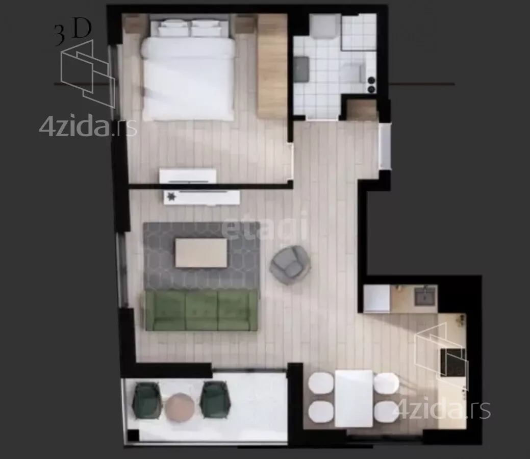 Dvosoban stan | 4zida