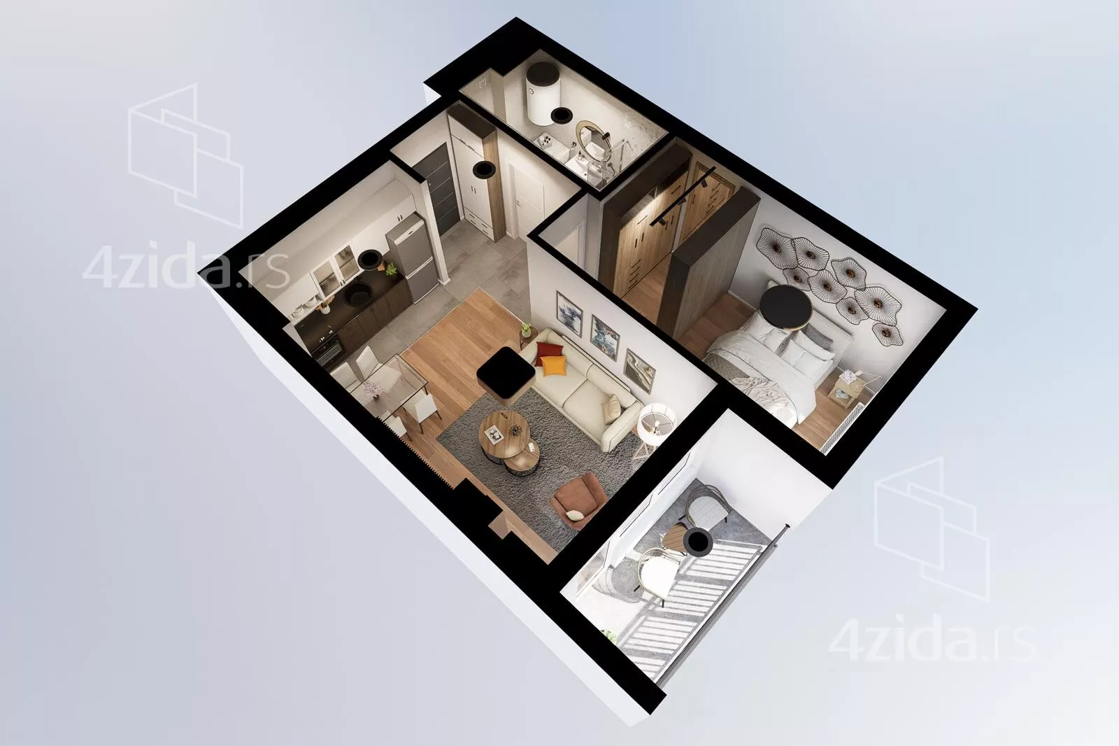 Dvosoban stan | 4zida