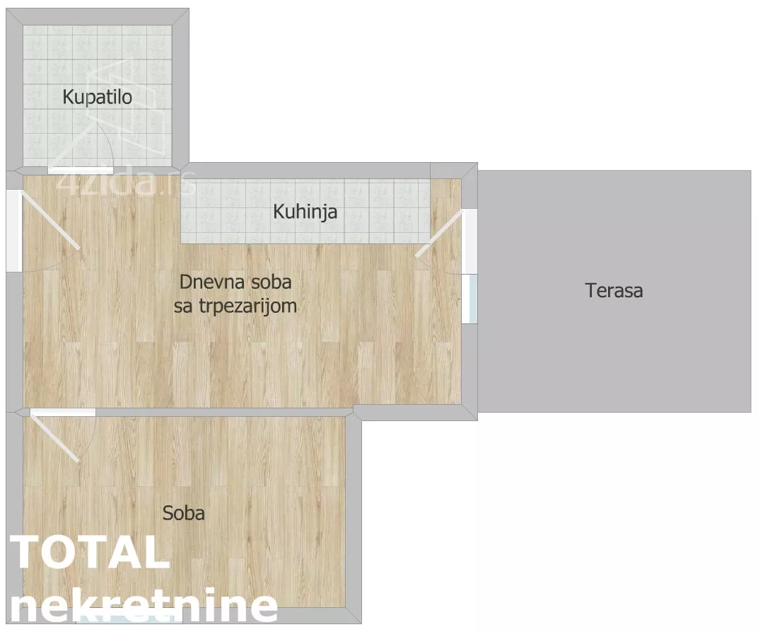 Jednoiposoban stan | 4zida