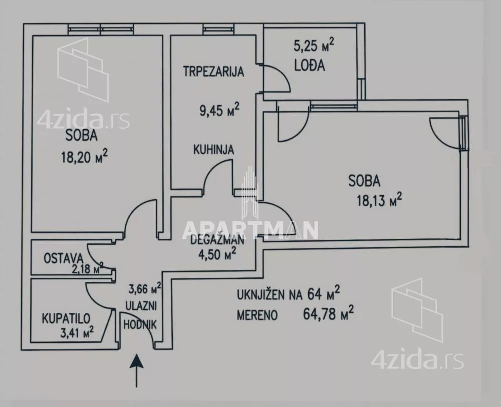 Dvosoban stan | 4zida