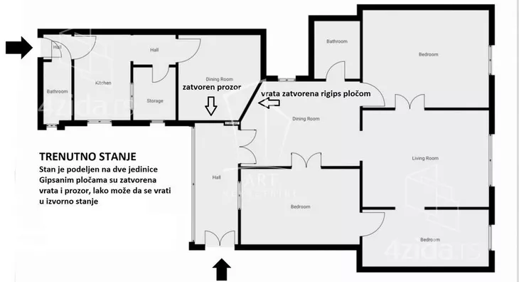 Petosoban stan | 4zida