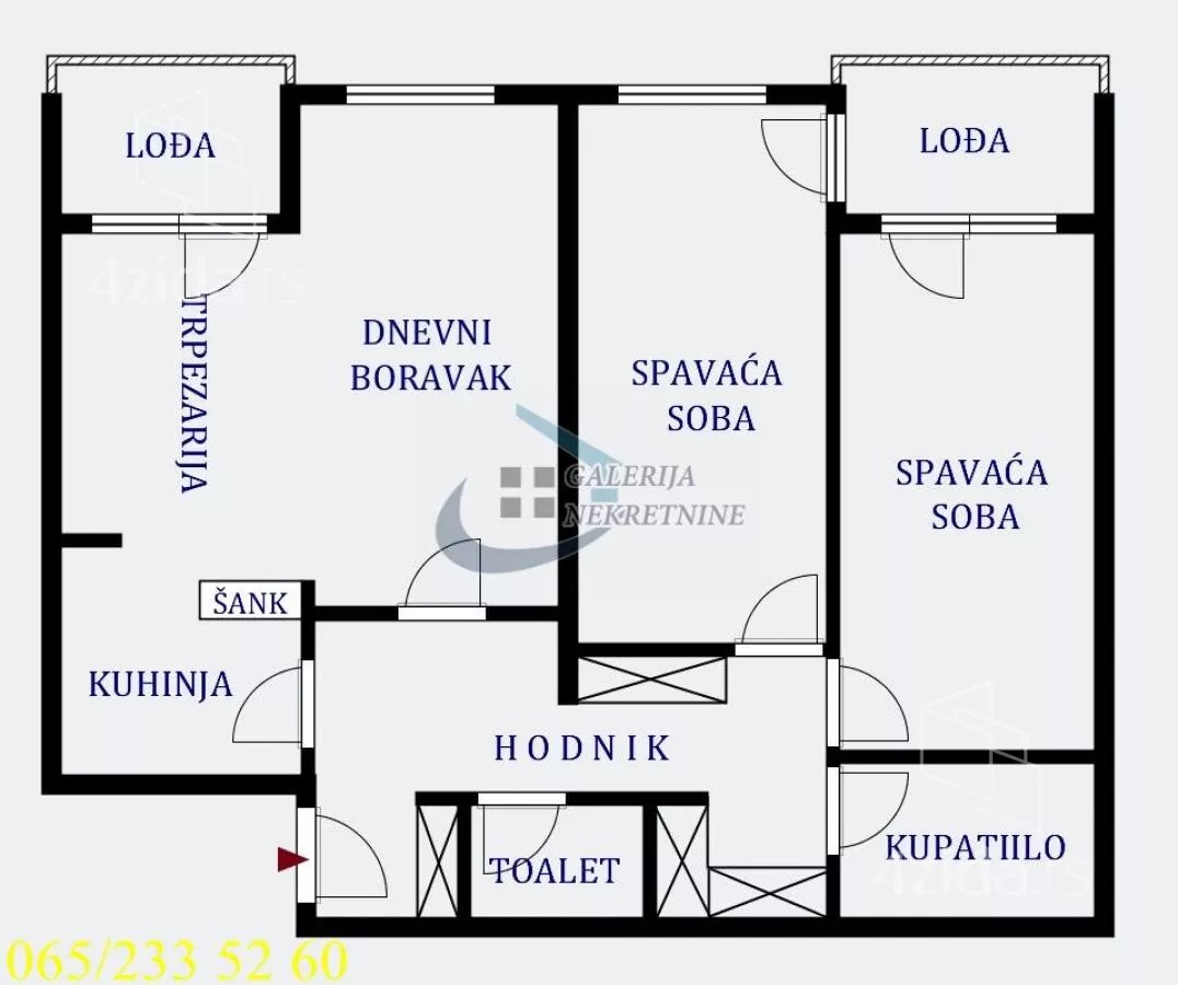 Trosoban stan | 4zida
