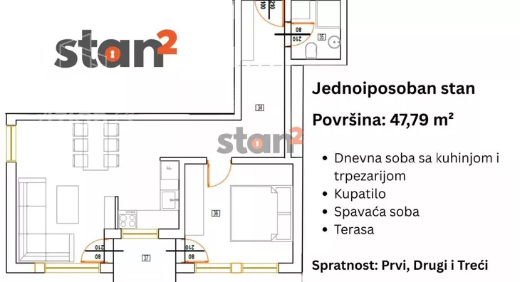 Jednoiposoban stan | 4zida