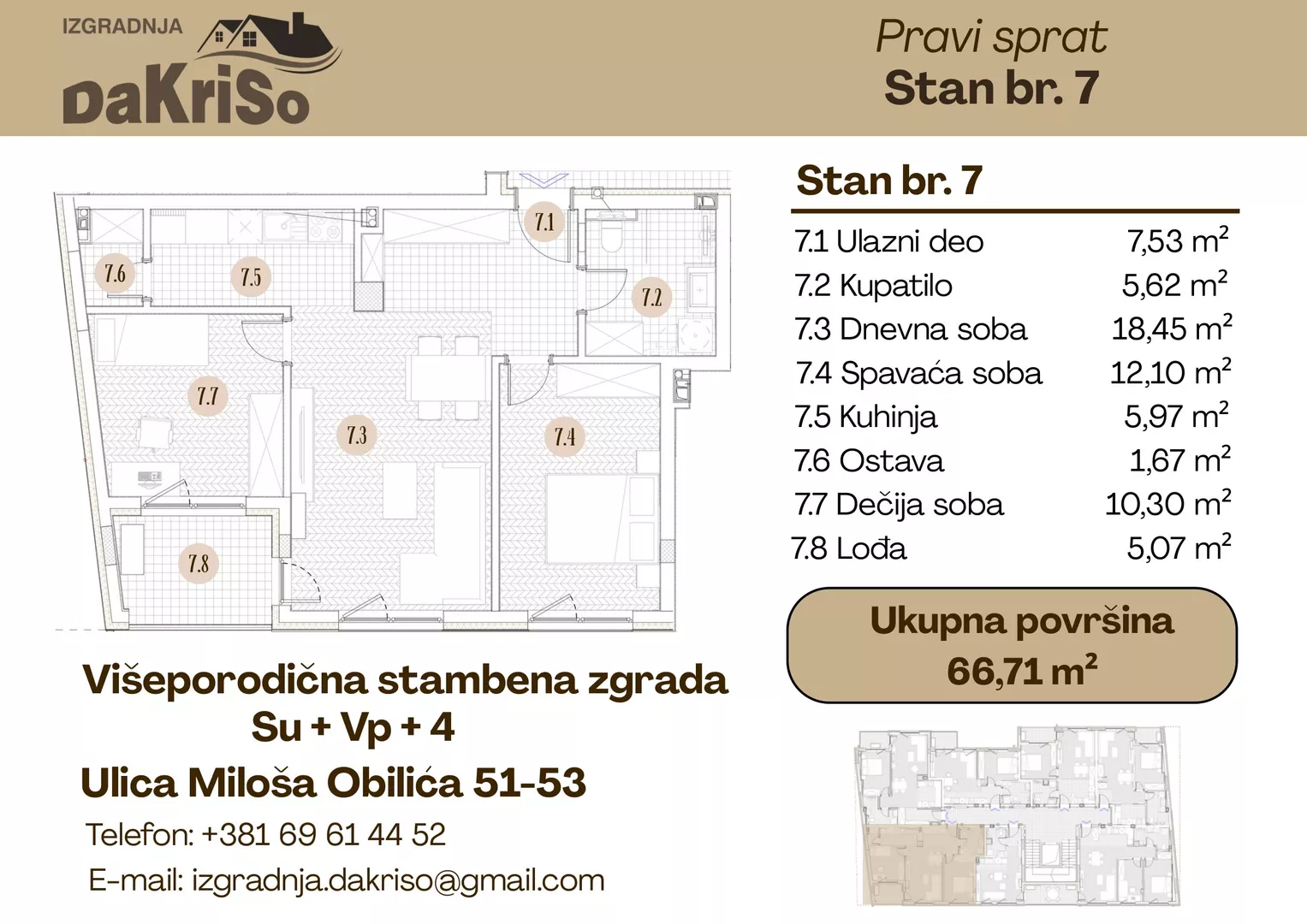 Trosoban stan | 4zida