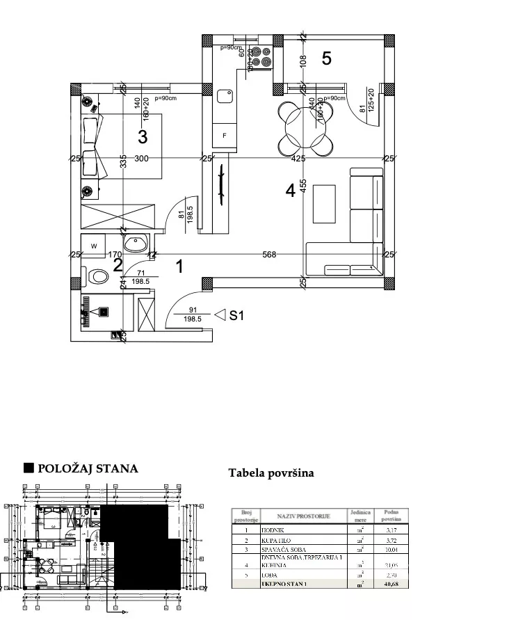 Dvosoban stan | 4zida
