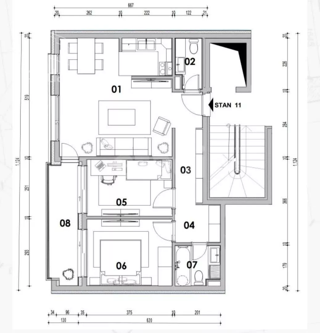 Trosoban stan | 4zida