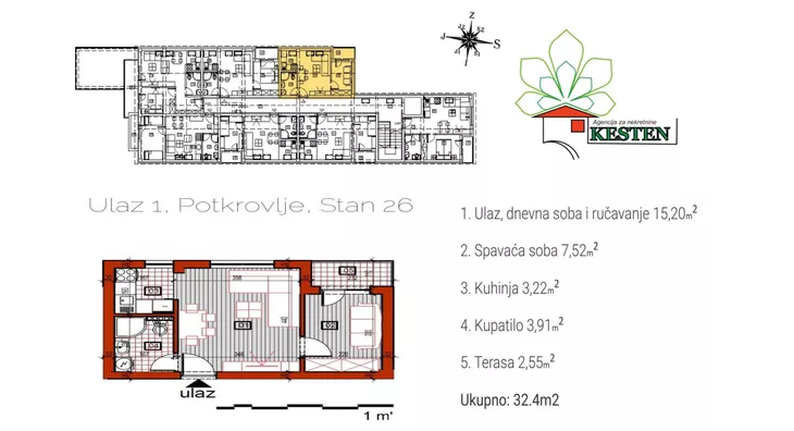 Jednosoban stan | 4zida