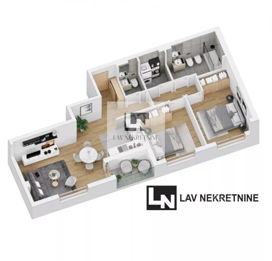 Trosoban stan | 4zida