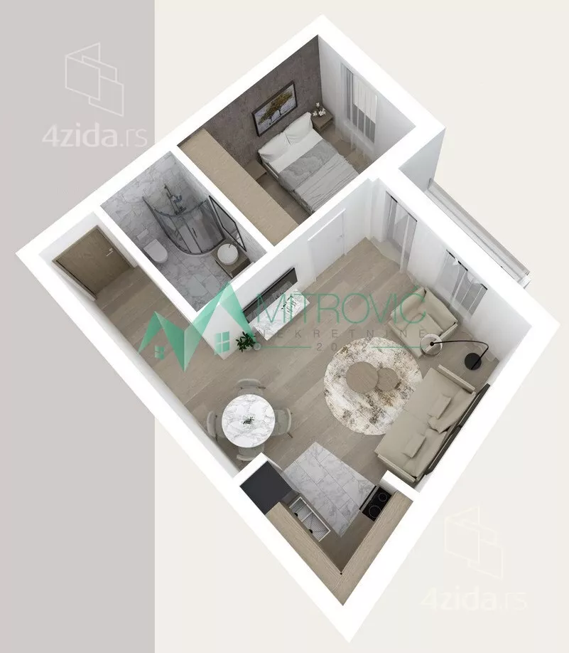 Jednoiposoban stan | 4zida