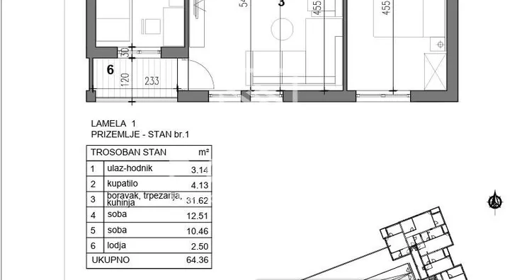 Jednoiposoban stan | 4zida